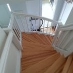 Buchen Treppenstufen in weiß & Echtholz