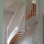 Buchen Treppenstufen in weiß & Echtholz